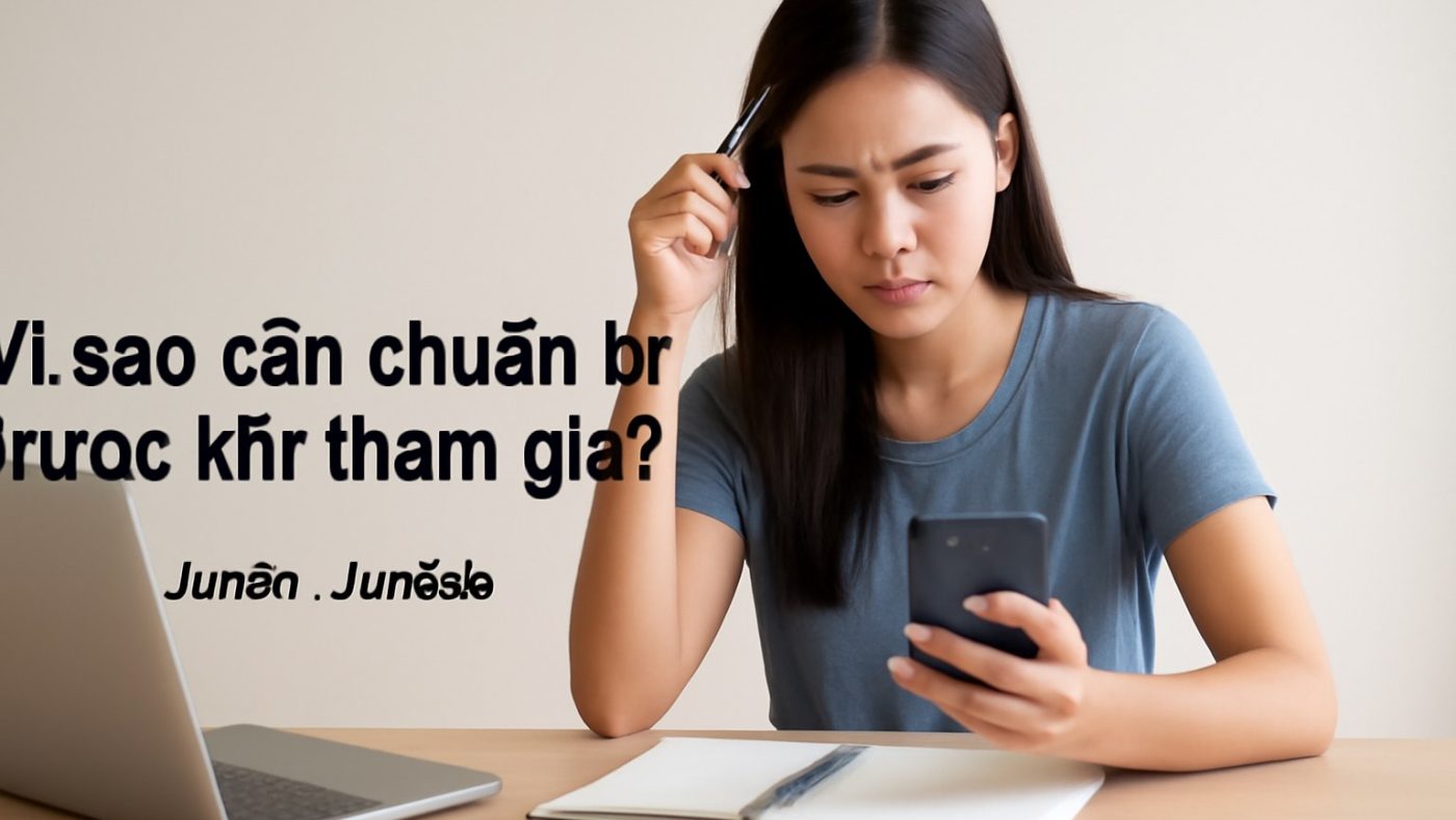 Minh họa: Vì sao cần chuẩn bị trước khi tham gia?