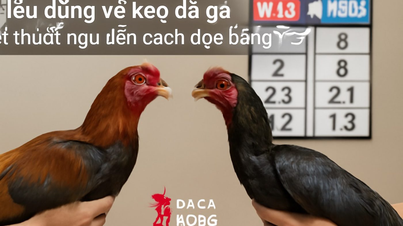 Minh họa: Hiểu đúng về kèo đá gà: từ thuật ngữ đến cách đọc bảng trận